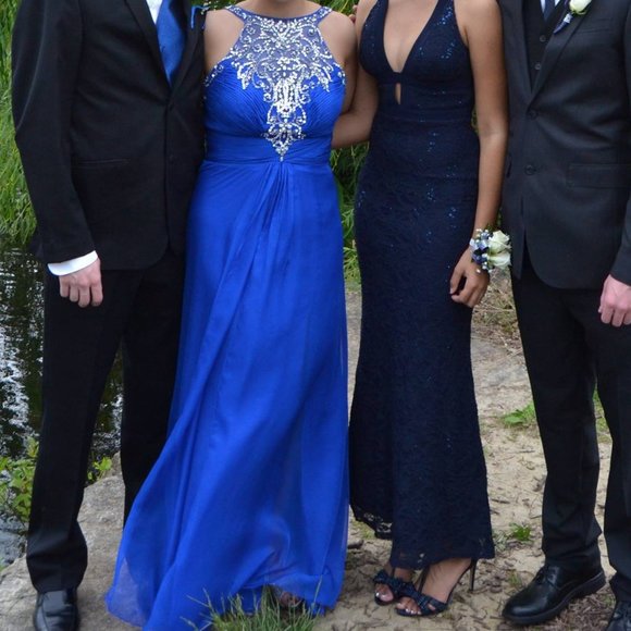 Royal blue prom dress - Picture 3 of 5